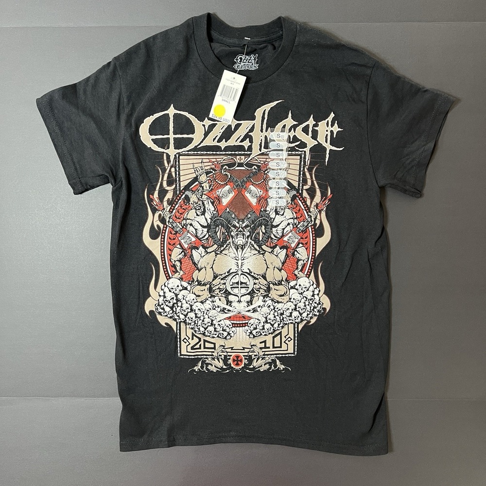 Ozzfest 2010 Ozzy Osbourne Graphic TShirt Black Men's Small NWT Music Rock Band